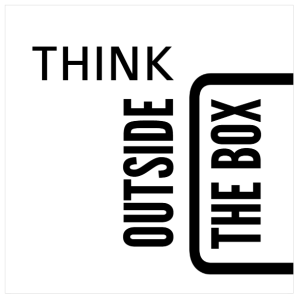 Wandtattoo mit Zitat – Think outside the box